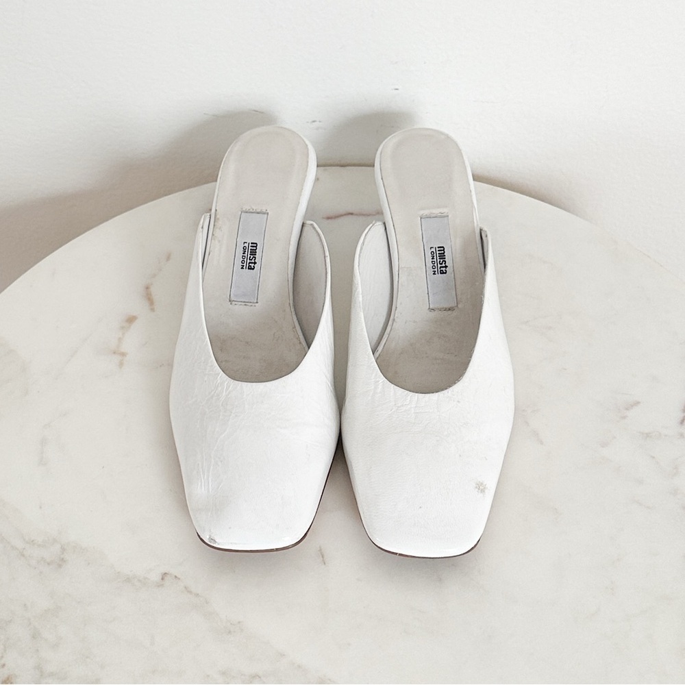 NEW Miista Karolina Blue Bottle Cap Patent Leather Mules Size 36 EU 5.5 US - Picture 5 of 9